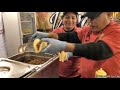 Mexico Street Food. Preparing Lots of Tacos and Burritos