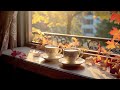 Relaxing Ethereal Autumn Jazz ☕ Sweet Piano Coffee Music & Positive Bossa Nova Jazz for Joyful Moods