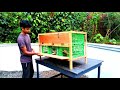 Amazing Idea To Make Pigeon Cage Using Apple Box and Wood | How To Make Pigeon House at Home