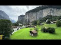 🇨🇭 Lauterbrunnen - Wengen, Switzerland 🚞  2023 Magical Train Ride Through Scenic Swiss Alps - 4K HDR