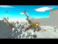 1 VS 1 -  Robot Tyrannosaurus Defeat ALL Dinosaurs and Animals - Animal Revolt Battle Simulator