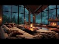 Relaxing Rain Sounds in a Glass Lounge - Perfect for Sleep, Study, and Relaxation