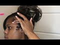 Messy Curled Updo | Messy Bun with Side Bang