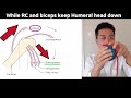 Biceps tendonitis rehab exercises treatment No friction massage