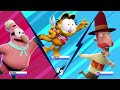 Nickelodeon All-Star Brawl 2 Arcade Mode Gameplay - Spongebob, Patrick, Squidward & Plankton