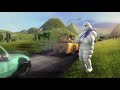 See the Michelin Man help motorists outlast the hungry road with tires that last longer