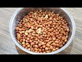 HOW TO FRY PEANUTS TO BE CRISPY AND NOT BITTER