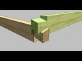 Half dovetail notch joint - How to mark and cut