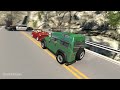 Collapsing Bridge Pileup Car Crashes #1 - BeamNG DRIVE | SmashChan