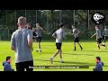 Fussballtraining: Warm up Übung - Pass fordern und ABC Läufe