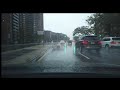 New York City (NYC) 4K Rush hour morning drive in rain Through Queens to Queens Plaza Summer 2020