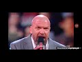 Triple H Reveals the world heavyweight championship