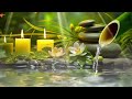 Bamboo Water Fountain and Healing Piano Music  ~ Relaxing Music, Sleep Music, Spa Music, Meditatio