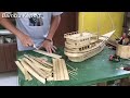 Miniatur Kapal Layar Tradisional dari Bambu ~ Kerajinan Bambu