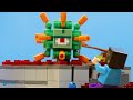 Minecraft Adventure - Finding Golden Apple: Zombie Attack - LEGO Minecraft Animation