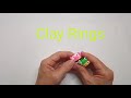 Como Fazer Anéis de Biscuit (Clay Rings)