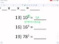 Math-Salamanders: Using Exponents Sheet 5:1