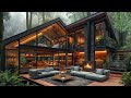 Tranquil Morning - Relaxing Jazz Instrumental for Forest Cabin Ambience | Soft Background Music