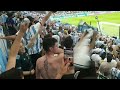 Argentinian Fans getting wild when Messi and Enzo goals 2-0 win