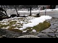 Time laps snow melting