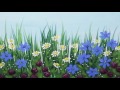 Wildflowers Acrylic Painting Time Lapse Speed painting