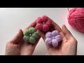Amazing Flower Making Idea Using Finger - Hand Embroidery Design Trick - DIY Woolen Flowers
