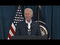 President Joe Biden gives remarks after shooting at Trump rally in Pennsylvania