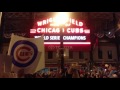 The Moment the Chicago Cubs Won the World Series at the Wrigley Field Marquee