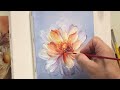 THE FLOWER OF DREAMS / ACRYLIC PAINTING / THE FLOWER OF LOVE / PAINTING STEP BY STEP