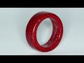 Making a RING out of YARN and Epoxy Resin / Resin Art