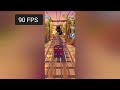 60 FPS and 90 FPS Comparison in Subway Surfers