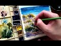 Beach Sand Dunes: Watercolor Scenery Tutorial