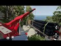BeamNG - Jerr Dan 50/60 ALFA Recovering stuck Flatbed from cliff side.
