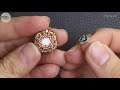 DIY charming stud earrings. How to make beaded earring