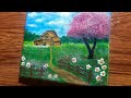 Beautiful Spring Landscape Painting / Acrylic Painting