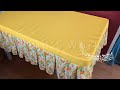 TABLE COVER | How To Make A Pleated Fitted Table Cover | *Tablecloth* | Full Tutorial For Beginners