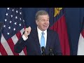 Governor Roy Cooper speaks at Vice President Harris campaign stop