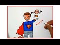 Happy fathers day drawing. Turn words into pictures #fathersday #fatherlove #ytshort