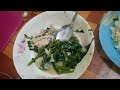 mukbang nasi putih+ikan pari+sayur kangkung