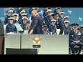 Biden falls at Air Force Academy graduation ceremony