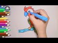 How to draw cute parrot easy step by step | Easy parrot drawing with colorologyart | parrot drawing