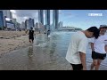 Haeundae Beach Summer Walk | Busan is a great city for walking | KOREA | 4K | 부산 해운대 해수욕장 여름 산책