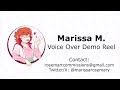 Marissa M. Voice Acting Demo Reel 2024