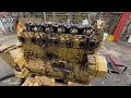 Locked Up 565 HP Caterpillar 3406E Industrial Diesel Engine Tear Down