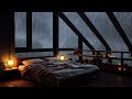 Tropical storm with Sounds of Thunder and Rain - Rain Sounds on the Window for Deep Sleep and Relax