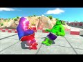 VENOM GORO vs HULK GORO vs SUPERMAN GORO DEATH CLIMB - Animal Revolt Battle Simulator