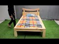 Simple But Wonderful Woodworking From Dry Stumps // Build A Sturdy And Easy Bed With Simple Joints