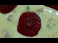 How To Make Delicious, Nutritious & Healthy Vanilla Strawberry Custard By Homemade Food #food #yt