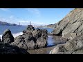 Relaxing at Baker Beach.Soothing sounds & Scenery| DR Right Sound| ocean waves with relaxing music.