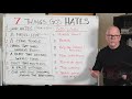 Seven Things God Hates